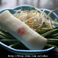 绿豆芽炒年糕的做法 图解1 -->