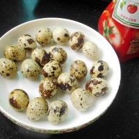 茄汁鹌鹑蛋的做法 图解1 -->