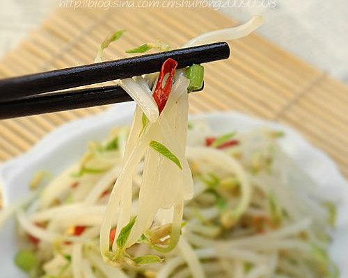 凉拌豆芽的做法