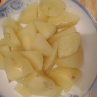 土豆炖豆角的做法 图解3 -->