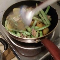 土豆炖豆角的做法 图解5 -->