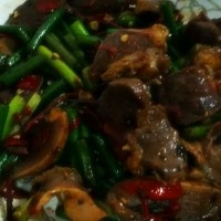 蒜薹鸭胗的做法 图解5 -->