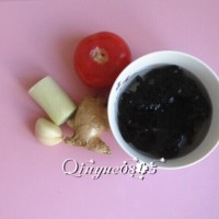 肉炒蒜苔木耳的做法 图解2 -->