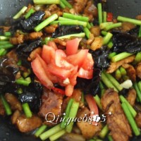 肉炒蒜苔木耳的做法 图解11 -->