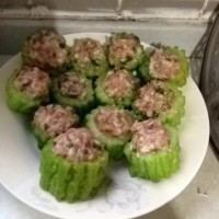 苦瓜酿肉的做法 图解2 -->