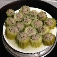 苦瓜酿肉的做法 图解4 -->