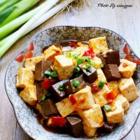 川辣双色豆腐的做法 图解13 -->