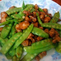 荷兰豆炒肉的做法 图解8 -->