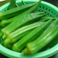 秋葵炒肉的做法图解1