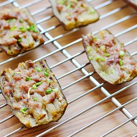 夏季做道爆好吃的烤箱菜——肉酱烤茄子的做法图解6