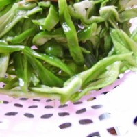 尖椒千张炒肉片的做法图解2