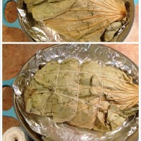 荷叶叫花鸡(盐焗味)的做法图解7