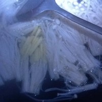 白灼金针菇的做法图解4