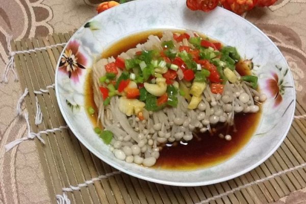 白灼金针菇的做法
