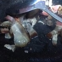 韭菜薹炒腊肉的做法图解3