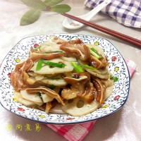 猪耳朵炒藕片的做法图解10