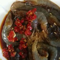 剁椒孜然焖大虾的做法图解3