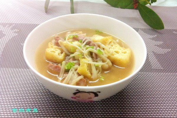 上汤金针菇的做法