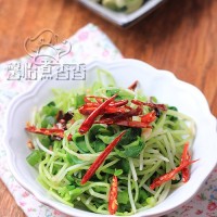 减肥小菜---炝拌黑豆苗的做法图解4