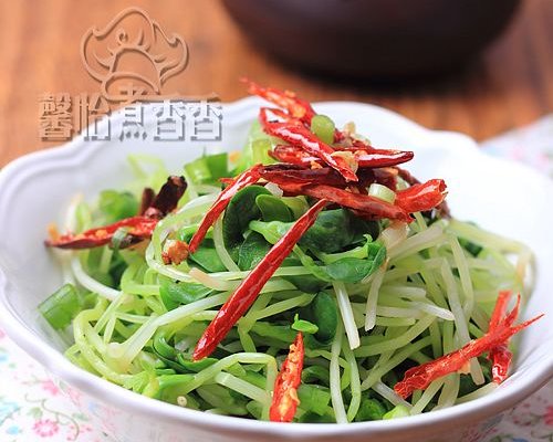 减肥小菜---炝拌黑豆苗的做法