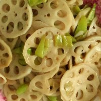青椒藕片的做法图解3