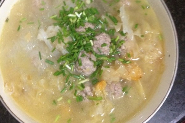 肉丸粉丝汤(含肉丸子做法)的做法
