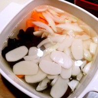 日式味噌年糕汤的做法图解3