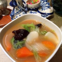 日式味噌年糕汤的做法图解5