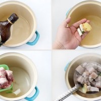 东北经典美味炖菜干豆角红烧肉的做法图解2