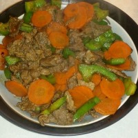 黑胡椒牛肉炒青椒的做法图解5