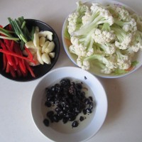 豉香花菜 的做法图解1