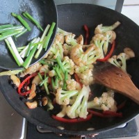 豉香花菜 的做法图解7