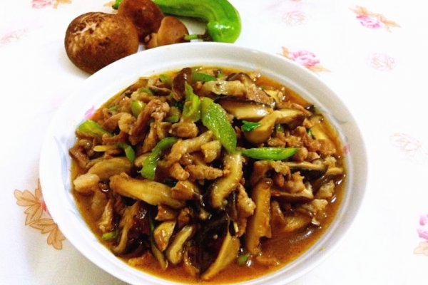香菇炒肉丝的做法