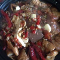 水煮肥肠鸭血嫩豆腐—冬季暖身的做法图解6
