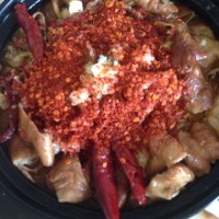 水煮肥肠鸭血嫩豆腐—冬季暖身的做法图解7