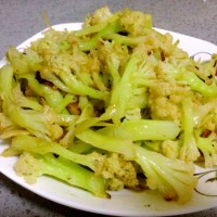 秘制清炒散花菜的做法图解5