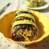榨菜什锦饭卷---乌江榨菜的做法图解16