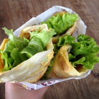 鸡蛋灌饼卷培根的做法图解17