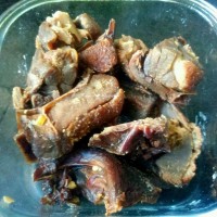 酸豆角腊鸭的做法图解3