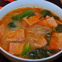 菠菜粉丝汤的做法图解7