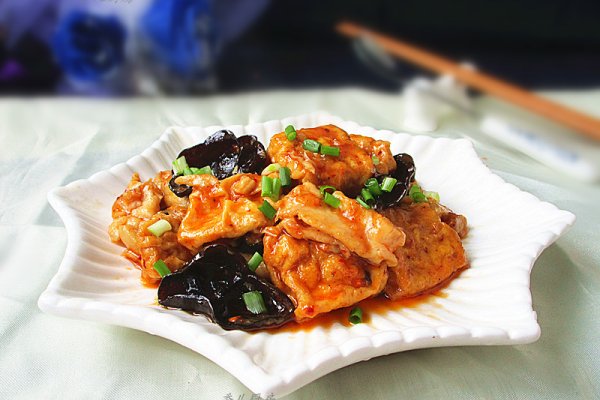 家常鸡柳豆腐---冬季暖身的做法