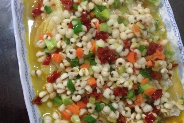 薏米扒娃娃菜的做法