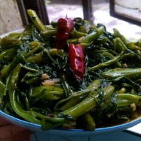 炝炒空心菜(藤菜,钢管菜)的做法图解6