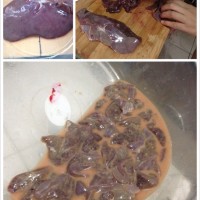 熘肝尖的做法图解1