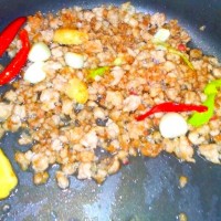肉沫豆角土豆的做法图解2