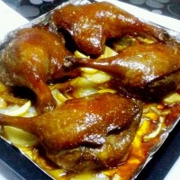 香柠檬烤鸭肶的做法图解11