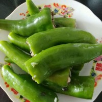 虎皮青椒酿肉的做法图解5