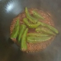 虎皮青椒酿肉的做法图解7