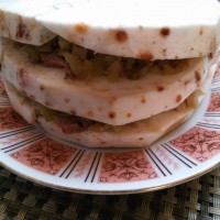 蒸榨菜肉末芋头-乌江榨菜的做法图解5