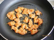 家制牙签肉(鸡肉)的做法图解4